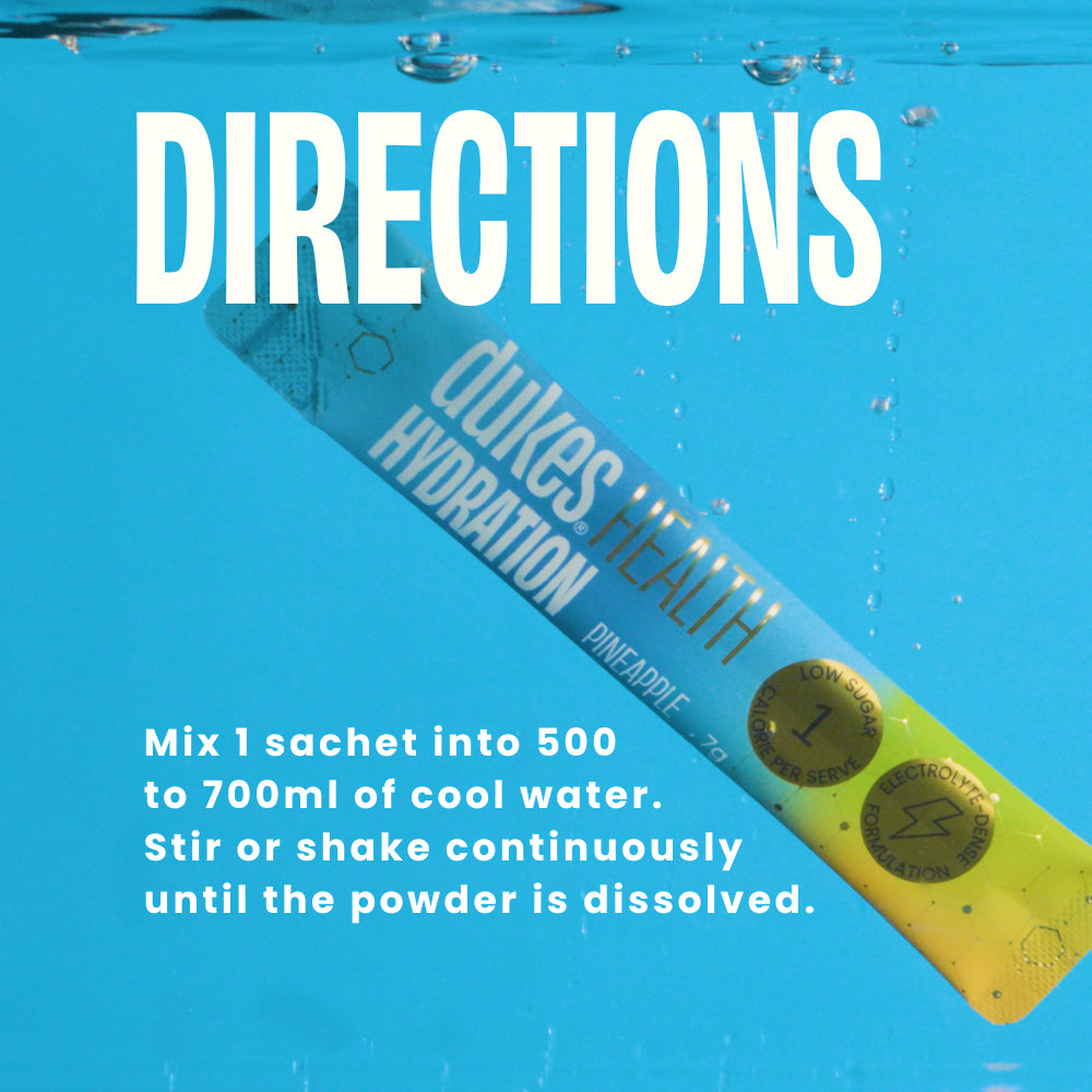 Directions: Mix 1 sachet into 500 to 700 of cool water. Stir of shake continuously until the powder is dissolved