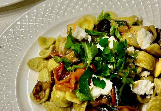 Wholemeal vegetarian pasta