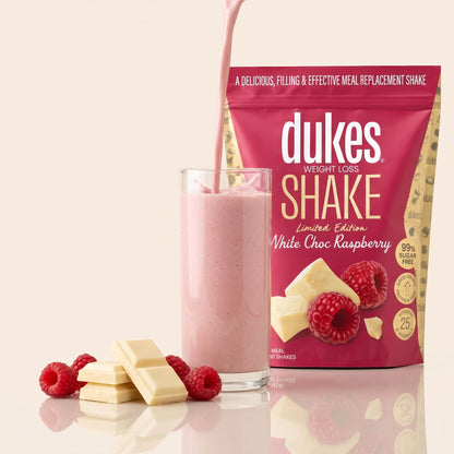 Dukes Shake White Choc Raspberry - Bag