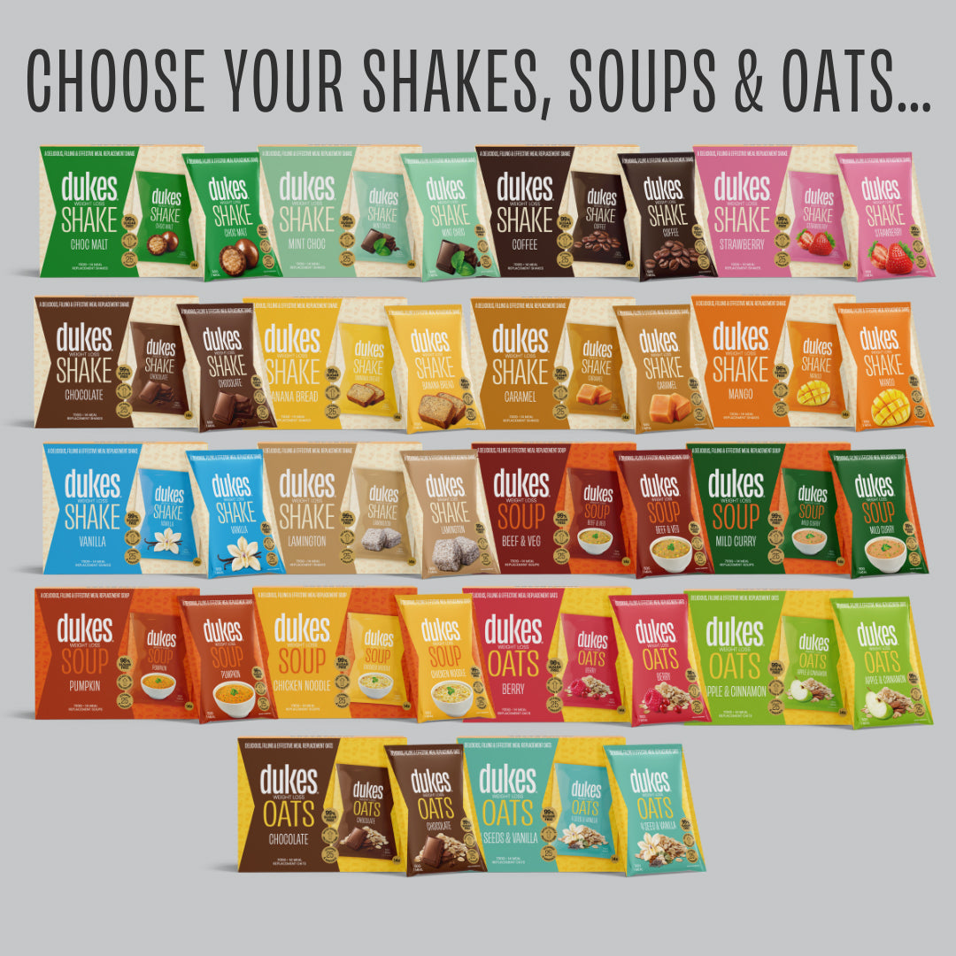 Eighteen Flavours of Shakes, Soups and Oats.
