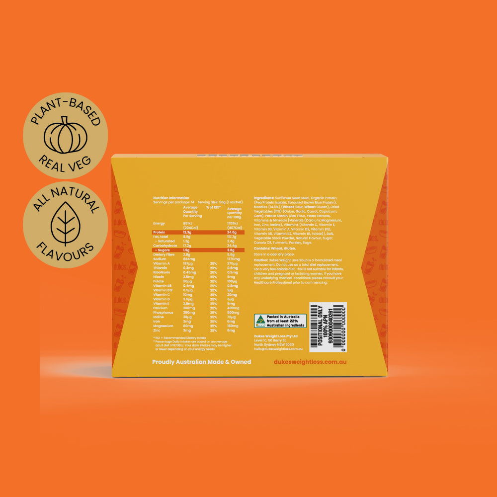 Back of Chicken & Noodle Shake Box