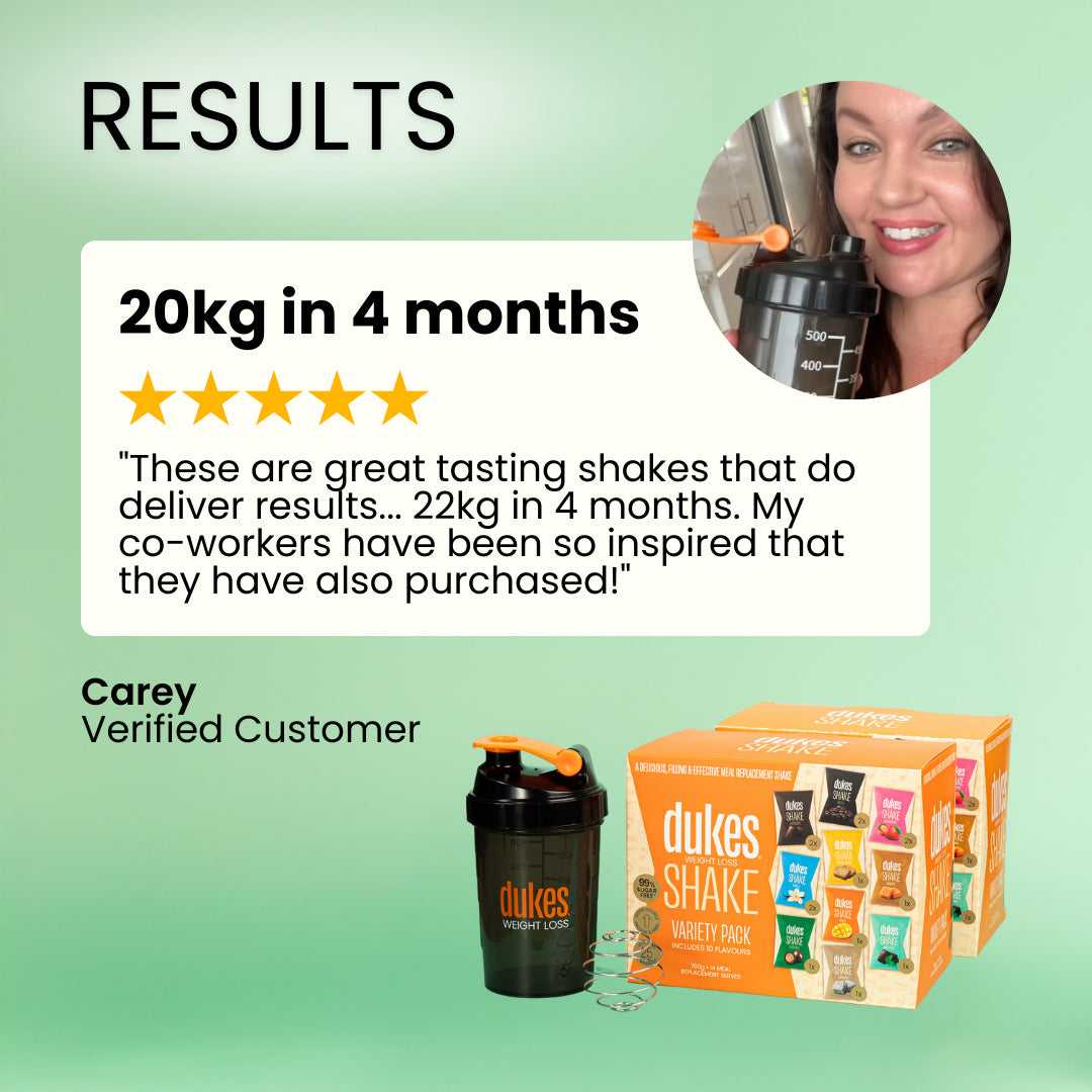 Dukes Weight Loss Shake Starter Pack | 14 Shakes & Free Shaker